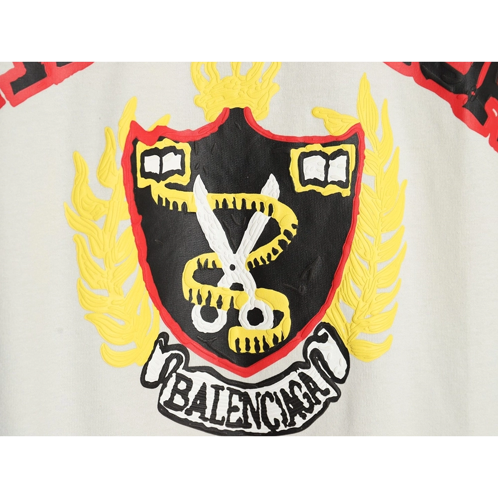Balenciaga Scissors foam print short sleeves,Cheap Replica Reps Balenciaga