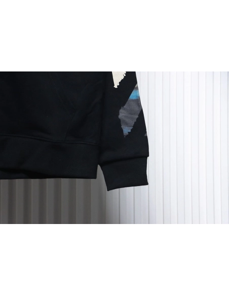 Offwhite painting print zipup hoodie TSK1,Cheap Replica Reps Off White