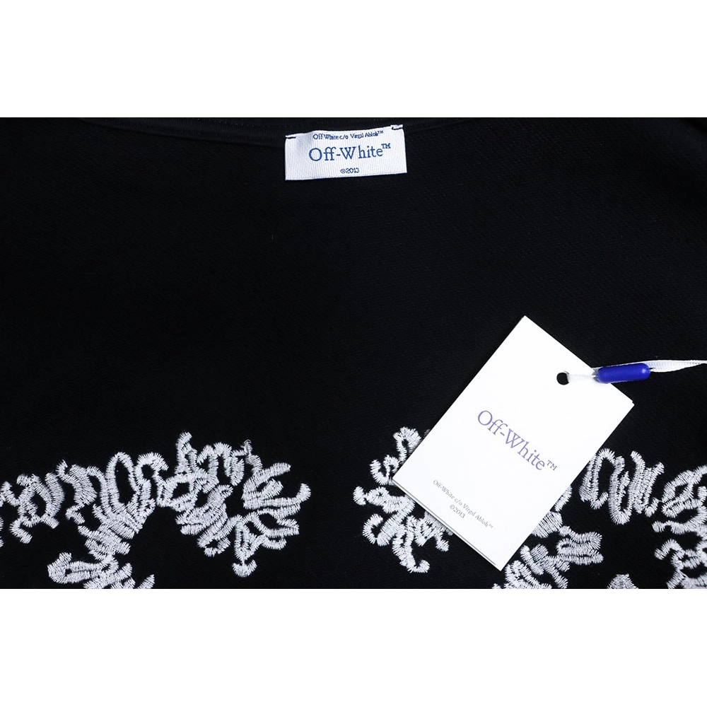 offwhite white embroidered arrows hoodie,Cheap Replica Reps Off White