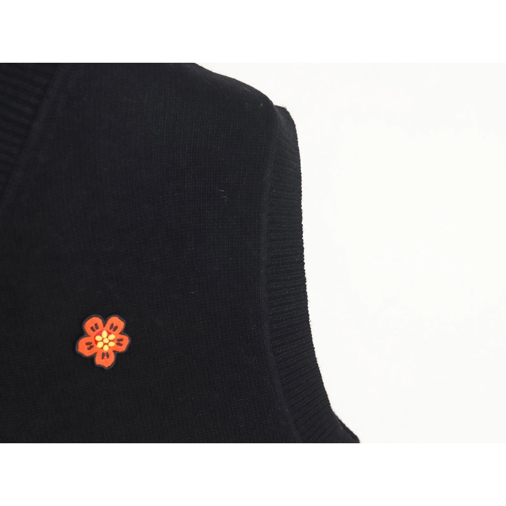 Kenzo BOKE Begonia flower pullover knitted sweater vest TSK1,Cheap Replica Reps Kenzo