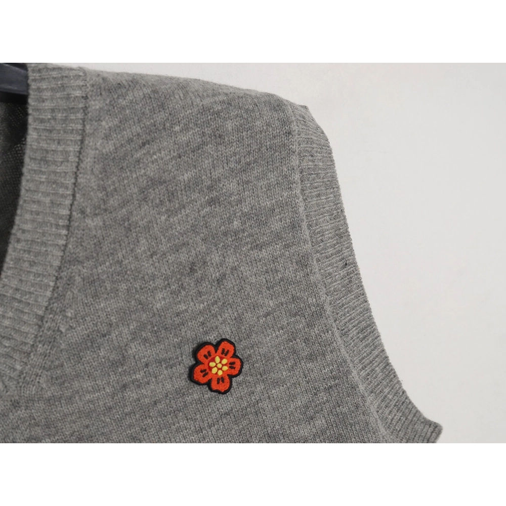 Kenzo BOKE Begonia flower pullover knitted sweater vest,Cheap Replica Reps Kenzo
