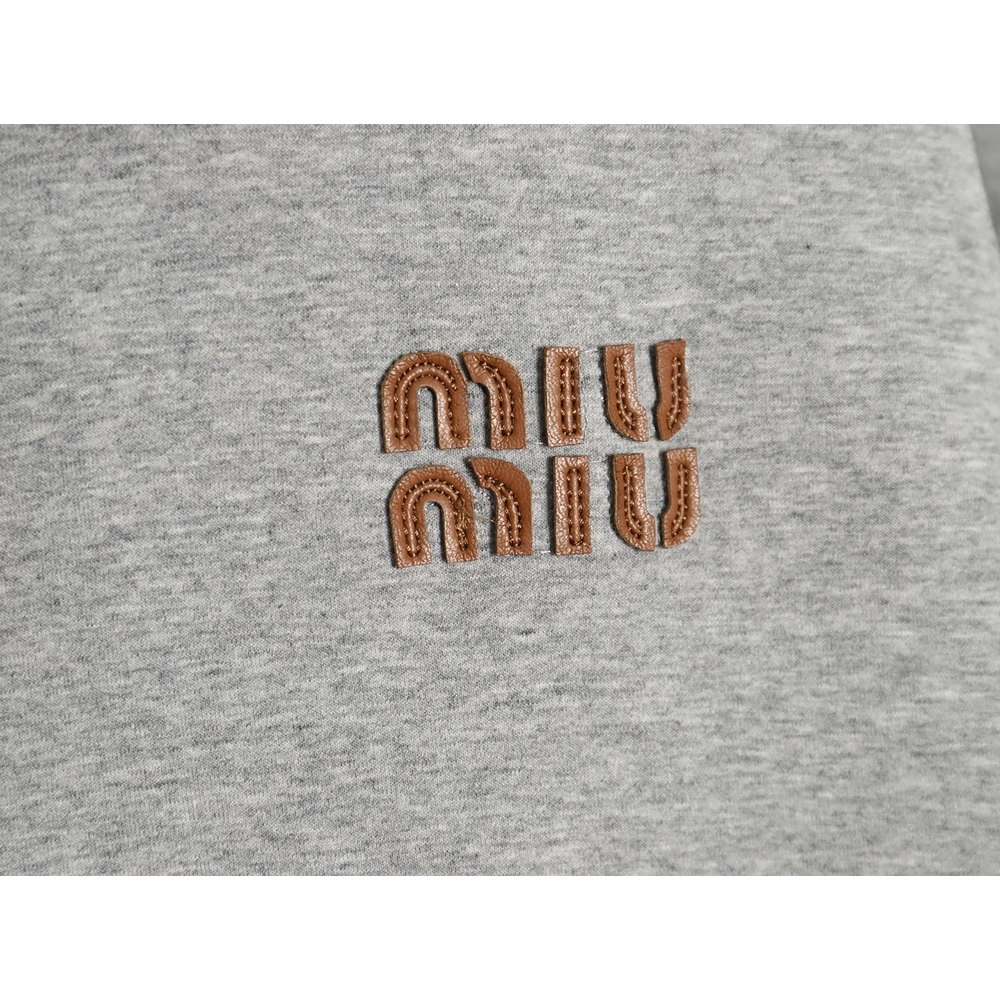 Miu Miu lettering patch zipup jacket,Cheap Replica Reps Miu Miu