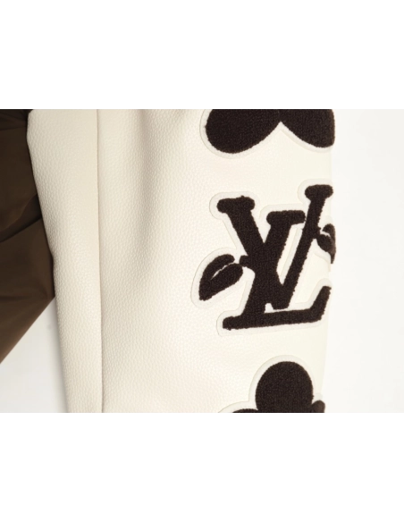 Louis Vuitton floral patch baseball jacket,Cheap Replica Reps Louis Vuitton