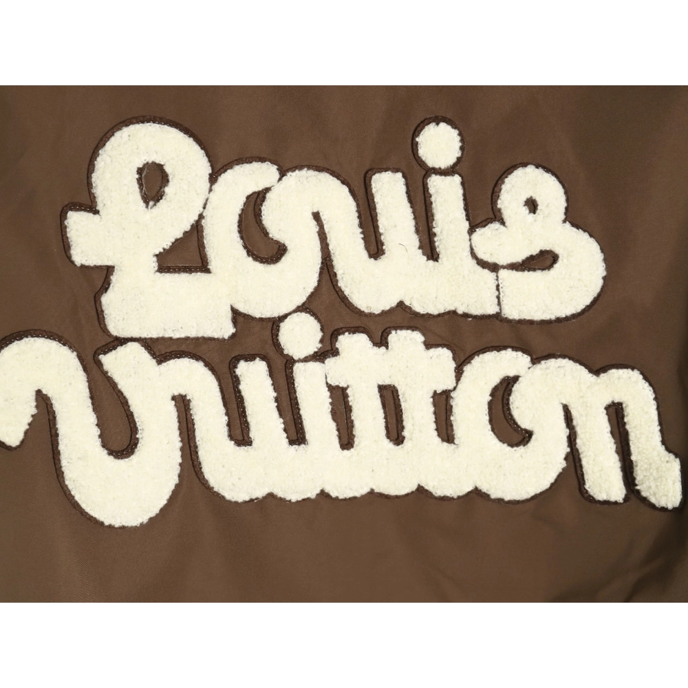 Louis Vuitton floral patch baseball jacket,Cheap Replica Reps Louis Vuitton