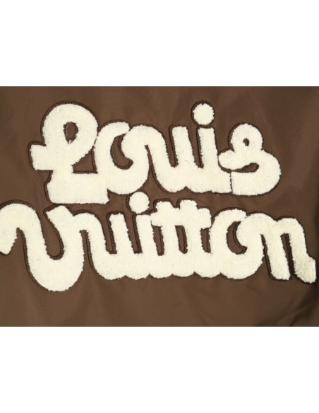 Louis Vuitton floral patch baseball jacket,Cheap Replica Reps Louis Vuitton