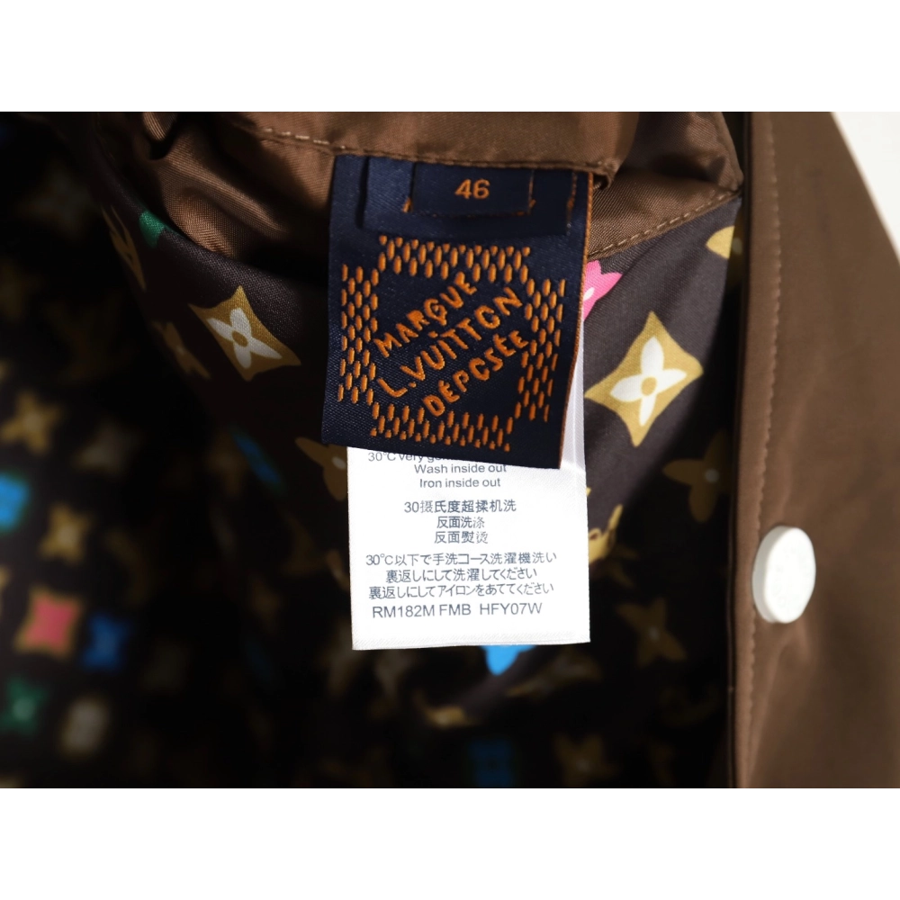 Louis Vuitton floral patch baseball jacket,Cheap Replica Reps Louis Vuitton