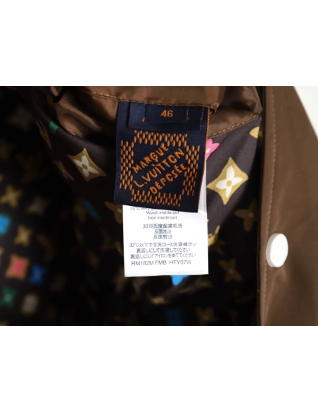 Louis Vuitton floral patch baseball jacket,Cheap Replica Reps Louis Vuitton