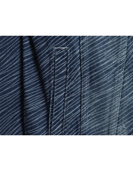 Louis Vuitton diagonal striped lettering denim jacket,Cheap Replica Reps Louis Vuitton