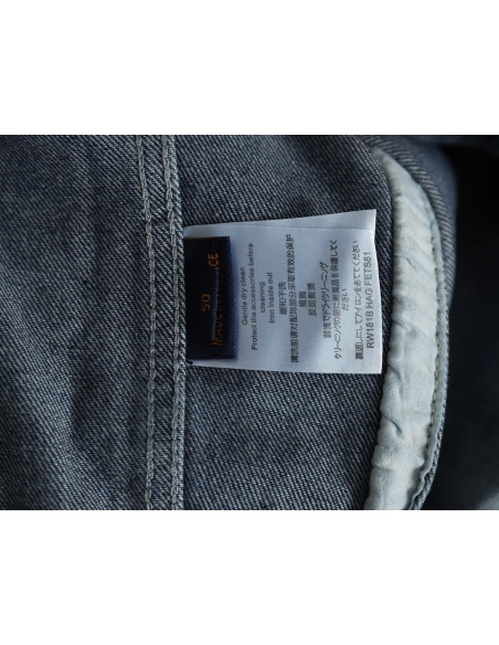 Louis Vuitton diagonal striped lettering denim jacket,Cheap Replica Reps Louis Vuitton