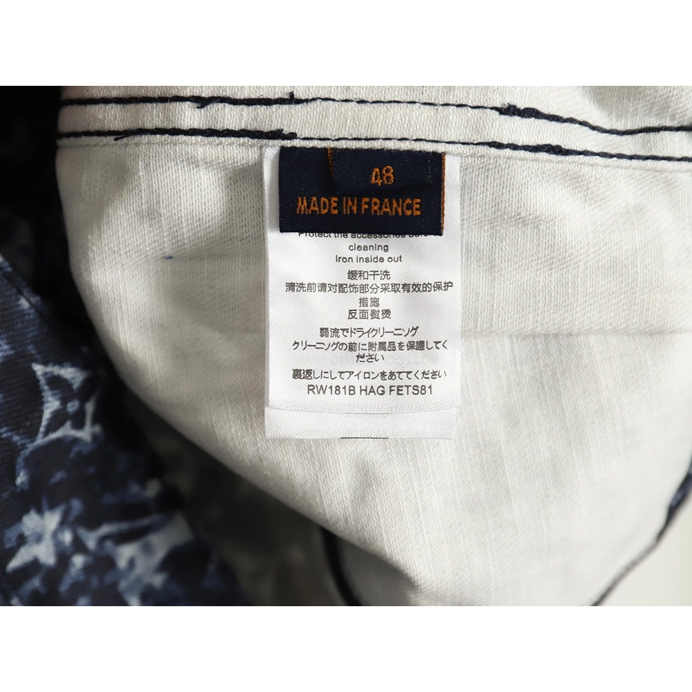 Louis Vuitton tiedyed printed denim jacket 4652,Cheap Replica Reps Louis Vuitton