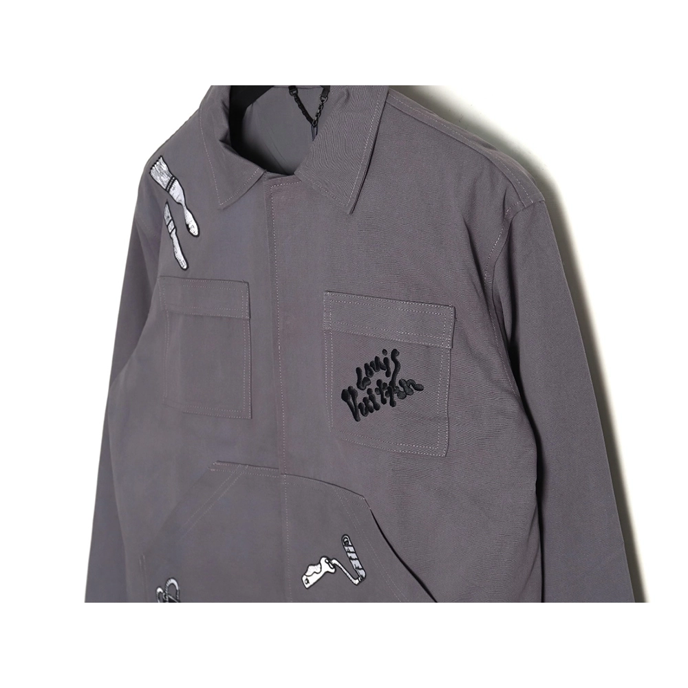 Louis Vuitton Multielement Embroidered Jacket 4652,Cheap Replica Reps Louis Vuitton