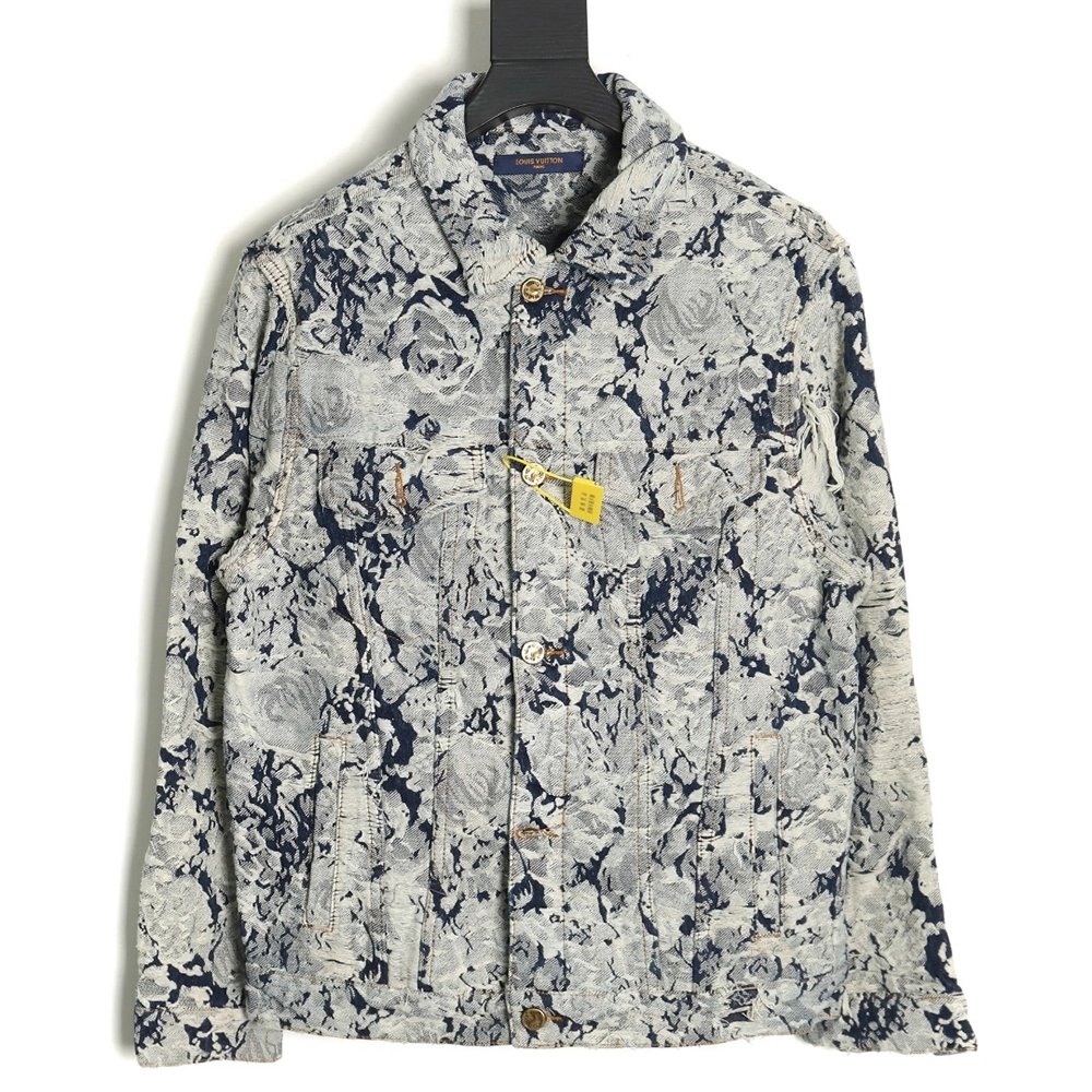 Louis Vuitton Snowflake Denim Jacket 4652,Cheap Replica Reps Louis Vuitton