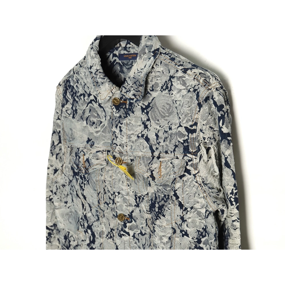 Louis Vuitton Snowflake Denim Jacket 4652,Cheap Replica Reps Louis Vuitton