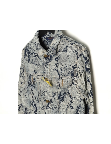 Louis Vuitton Snowflake Denim Jacket 4652,Cheap Replica Reps Louis Vuitton