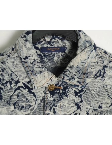 Louis Vuitton Snowflake Denim Jacket 4652,Cheap Replica Reps Louis Vuitton