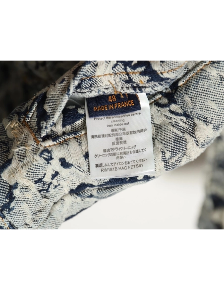 Louis Vuitton Snowflake Denim Jacket 4652,Cheap Replica Reps Louis Vuitton