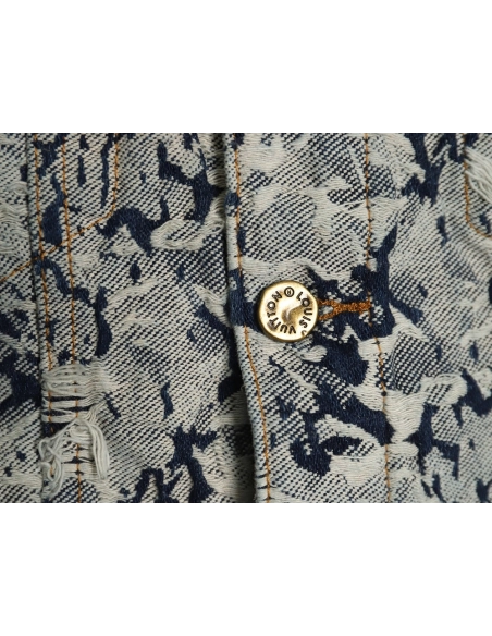 Louis Vuitton Snowflake Denim Jacket 4652,Cheap Replica Reps Louis Vuitton