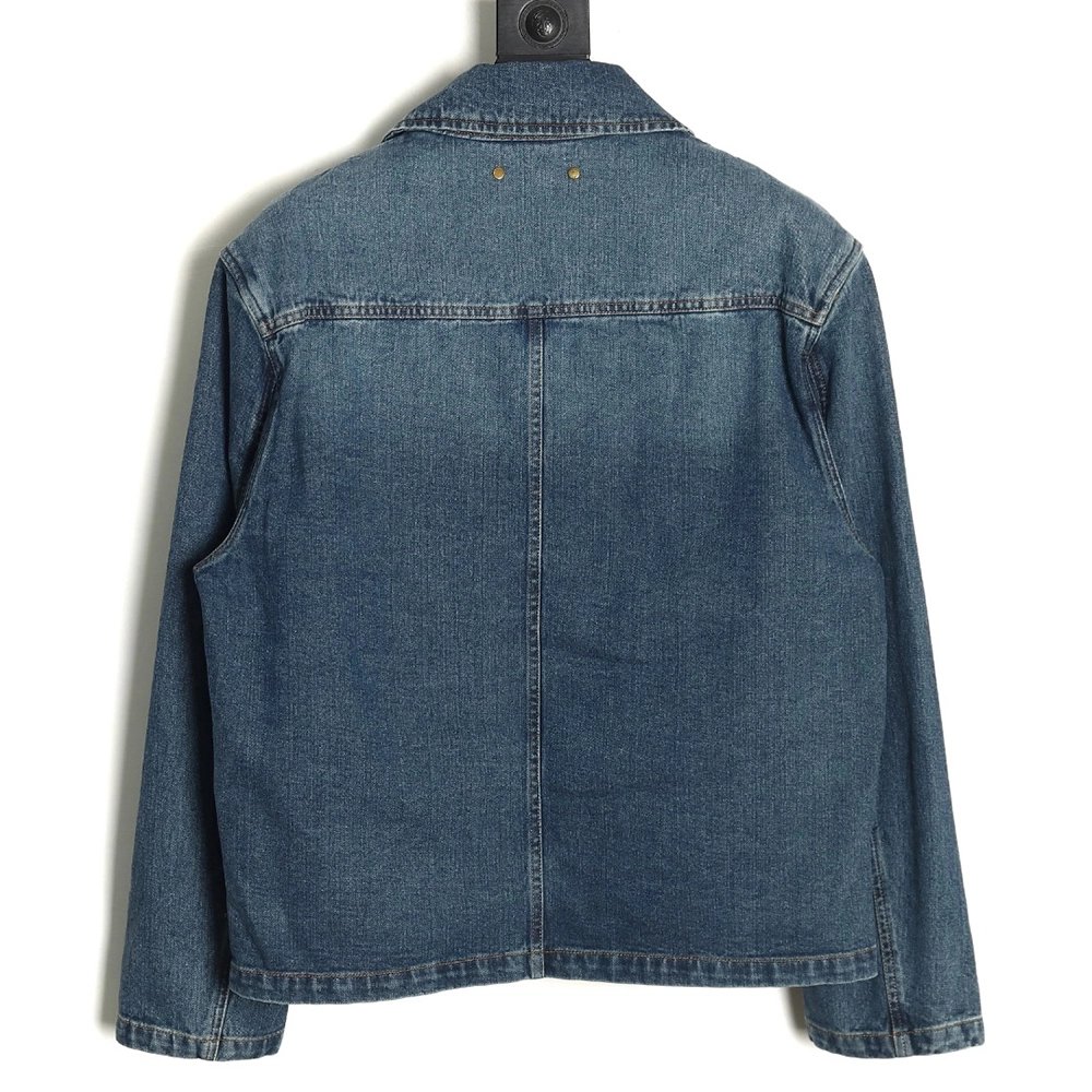 Louis Vuitton embossed monogram denim jacket 4652,Cheap Replica Reps Louis Vuitton