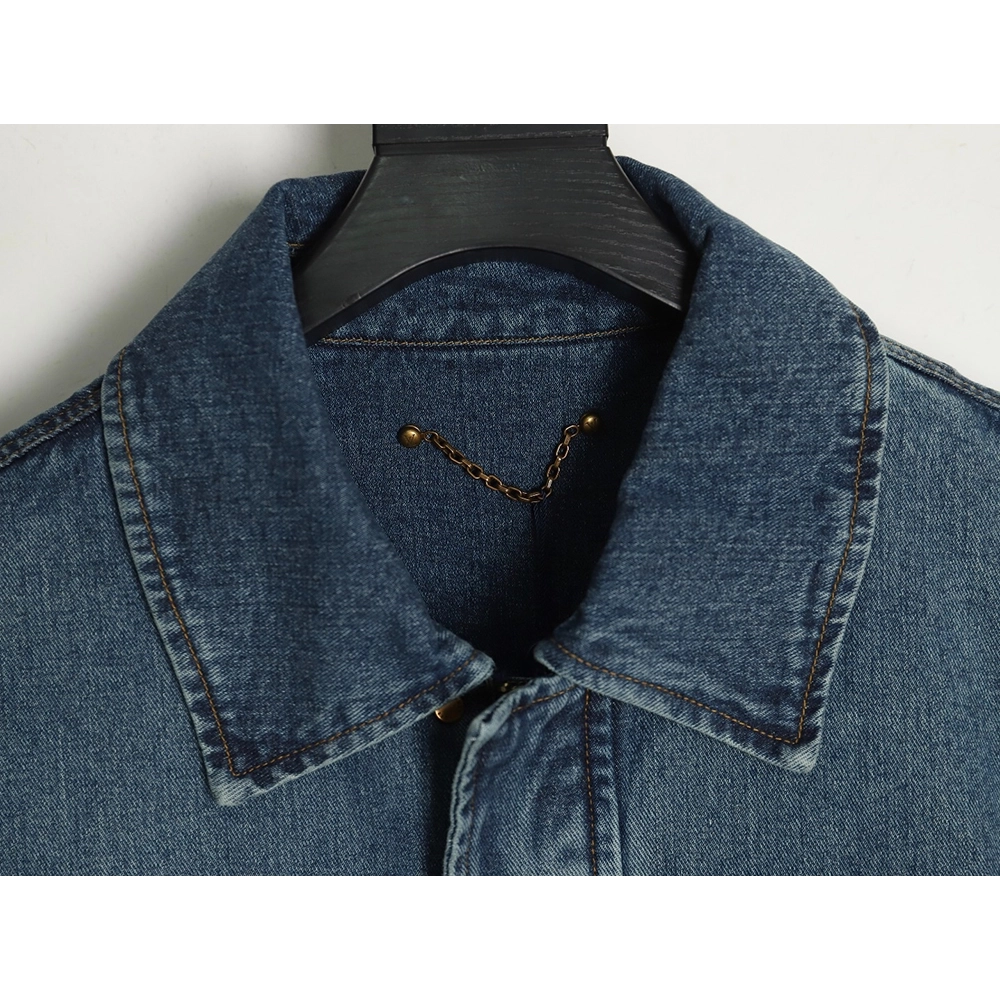 Louis Vuitton embossed monogram denim jacket 4652,Cheap Replica Reps Louis Vuitton