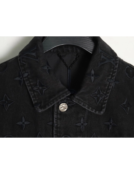 Louis Vuitton Gradient Jacquard Denim Jacket,Cheap Replica Reps Louis Vuitton