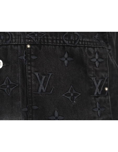 Louis Vuitton Gradient Jacquard Denim Jacket,Cheap Replica Reps Louis Vuitton
