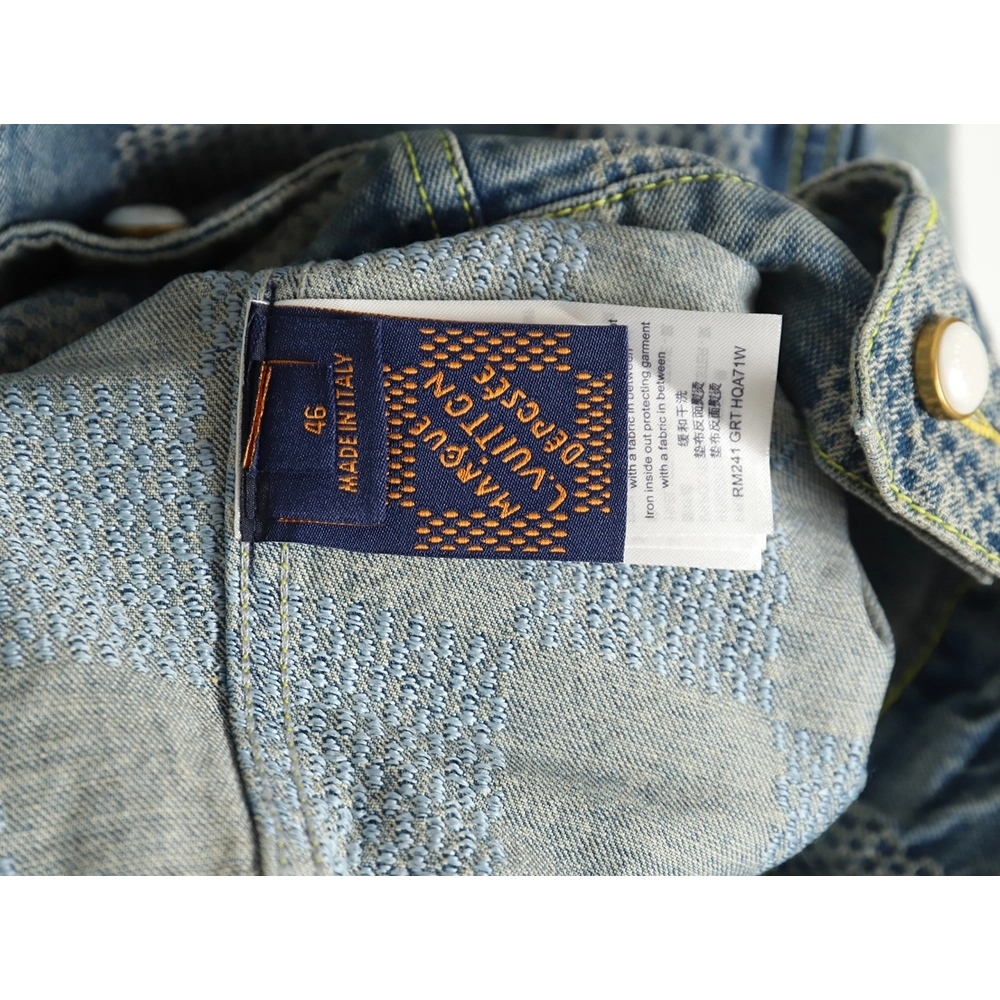 Louis Vuitton Checkerboard Denim Jacket,Cheap Replica Reps Louis Vuitton