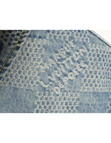 Louis Vuitton Checkerboard Denim Jacket,Cheap Replica Reps Louis Vuitton
