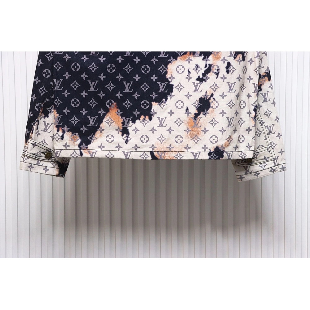 Louis Vuitton Fire Cloud Dye Denim Jacket,Cheap Replica Reps Louis Vuitton