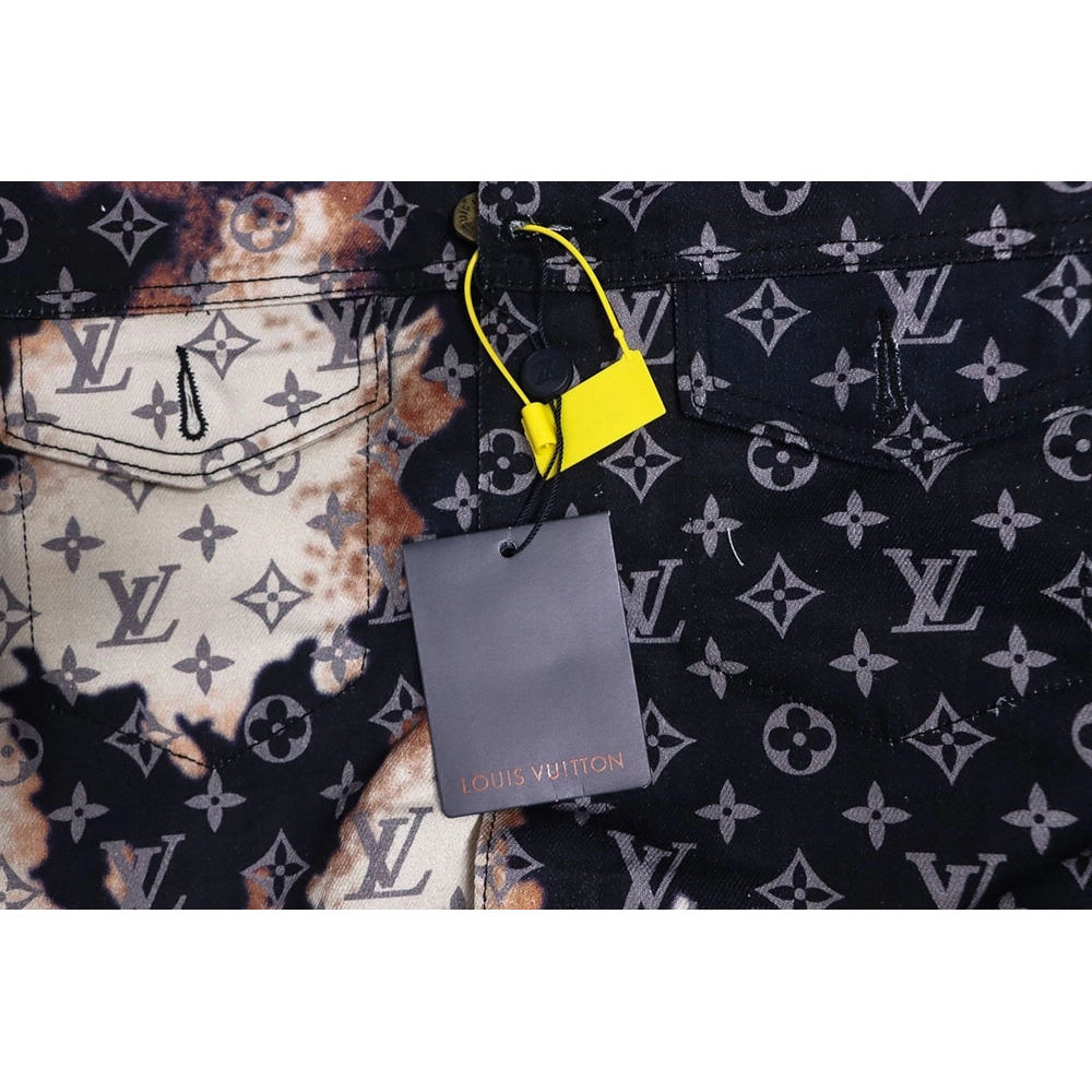 Louis Vuitton Fire Cloud Dye Denim Jacket,Cheap Replica Reps Louis Vuitton