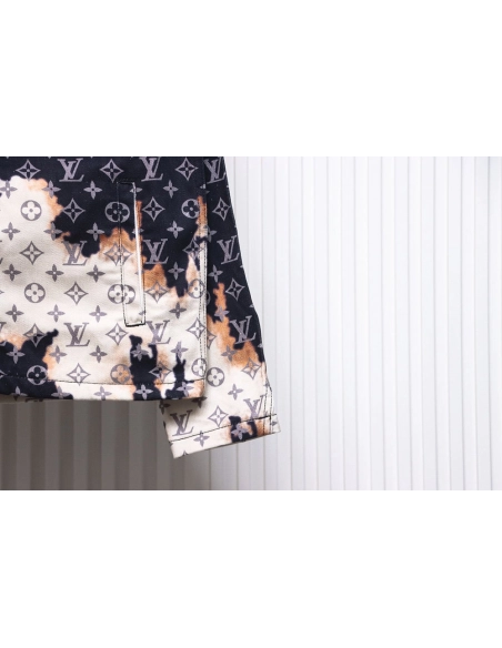 Louis Vuitton Fire Cloud Dye Denim Jacket,Cheap Replica Reps Louis Vuitton