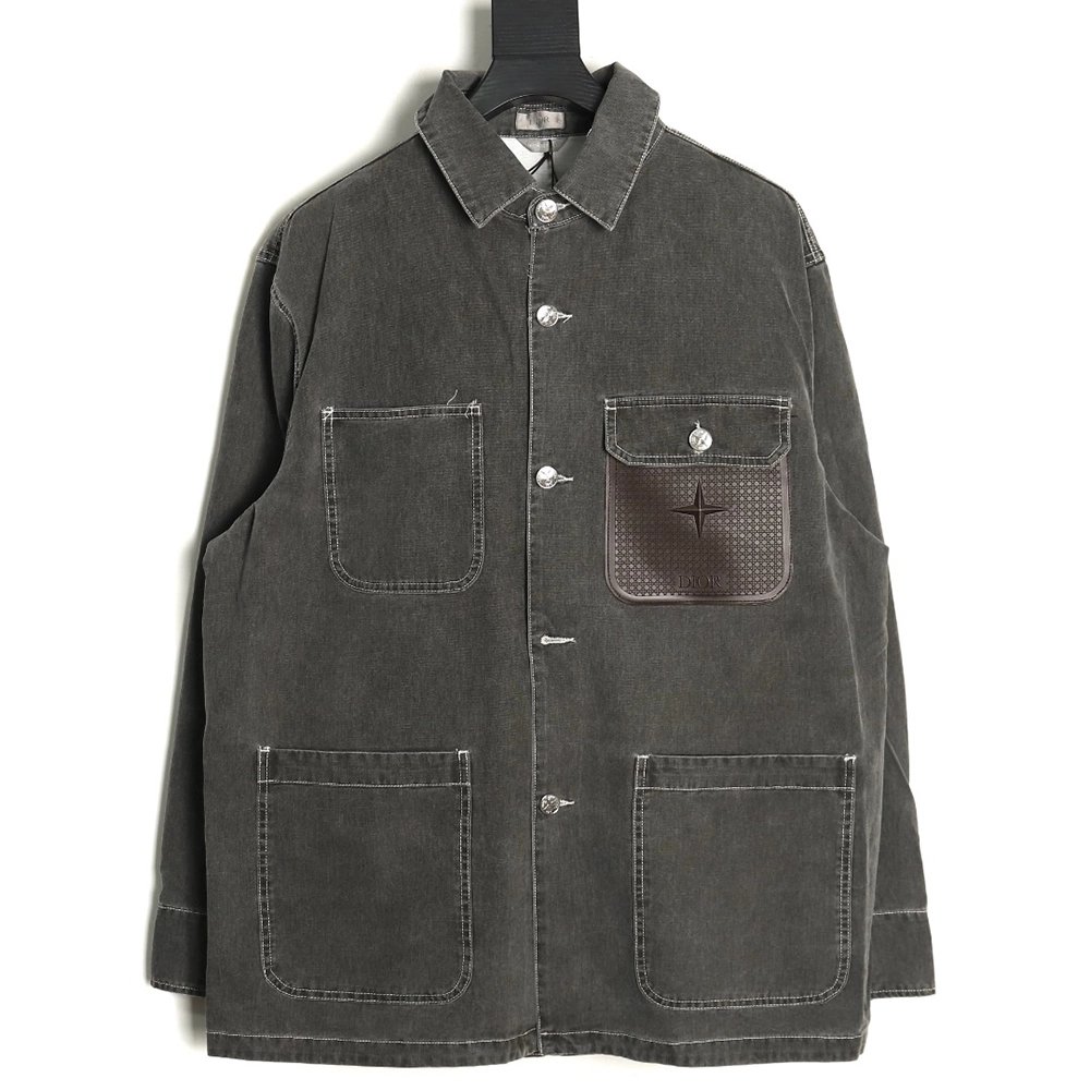 Dior x Stone Island cobranded pocket jacket TSK1,Cheap Replica Reps Dior