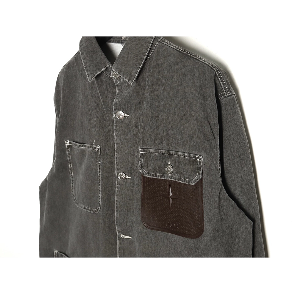 Dior x Stone Island cobranded pocket jacket TSK1,Cheap Replica Reps Dior