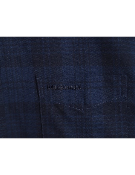 Balenciaga Flannel Check Hooded Jacket,Cheap Replica Reps Balenciaga
