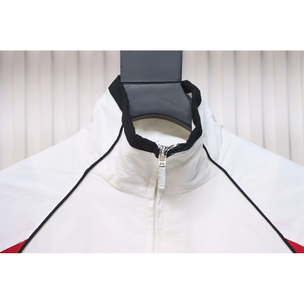 Balenciaga red and white stitching sports jacket,Cheap Replica Reps Balenciaga