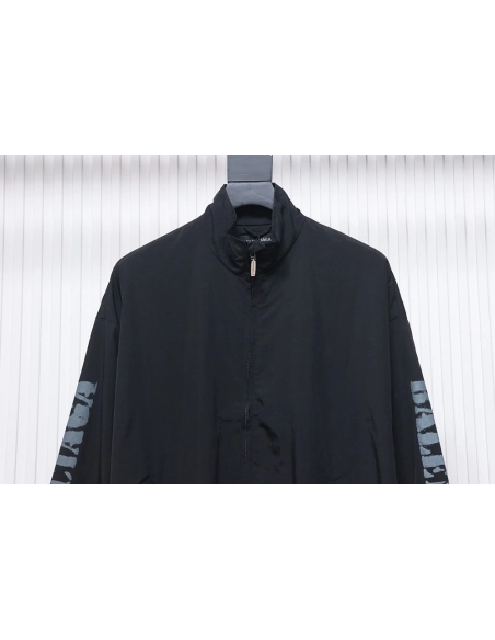 Balenciaga Blurred Lettering Print Track Jacket,Cheap Replica Reps Balenciaga