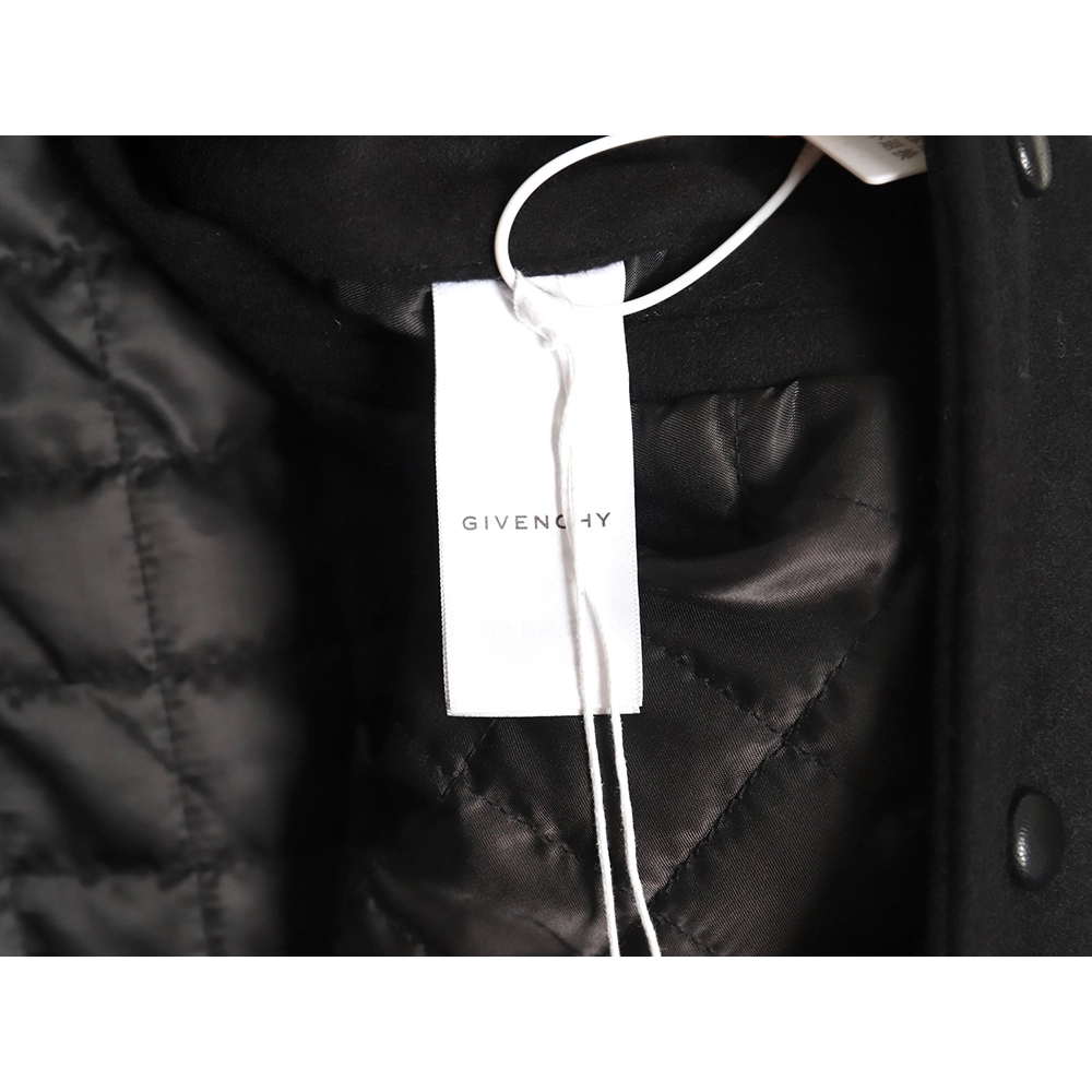 Givenchy 4G Logo leather baseball jacket,Cheap Replica Reps Givenchy