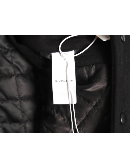 Givenchy 4G Logo leather baseball jacket,Cheap Replica Reps Givenchy