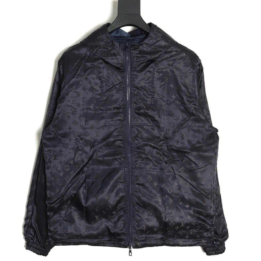 Louis Vuitton Doublesided Jacket with Jacquard Pattern TSK1,Cheap Replica Reps Louis Vuitton