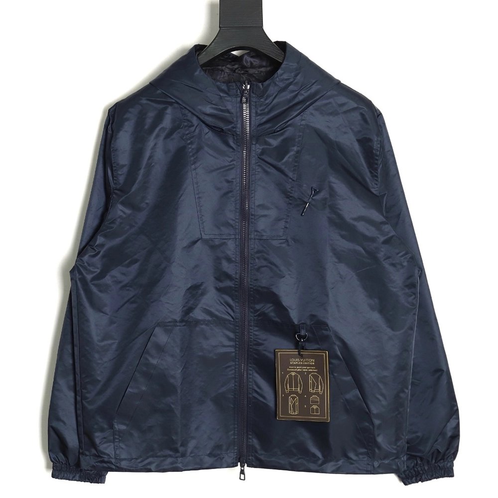 Louis Vuitton Doublesided Jacket with Jacquard Pattern TSK1,Cheap Replica Reps Louis Vuitton