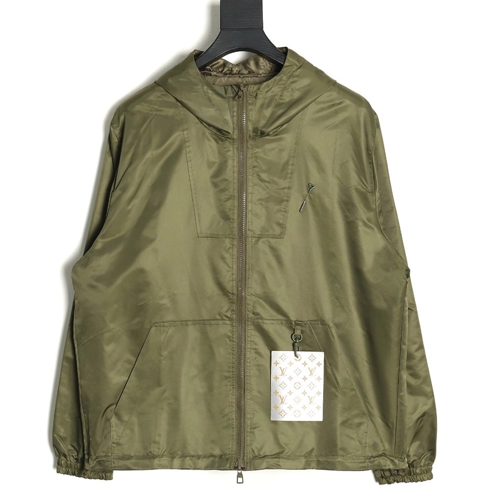 Louis Vuitton Doublesided Jacket with Jacquard Pattern,Cheap Replica Reps Louis Vuitton