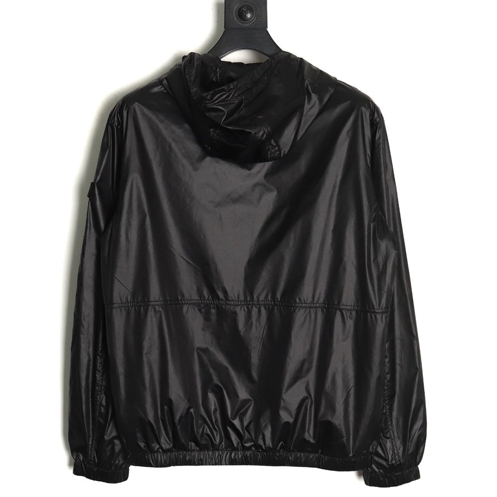 Dior Sleeve Badge Jacquard Silk Hooded Jacket TSK1,Cheap Replica Reps Dior