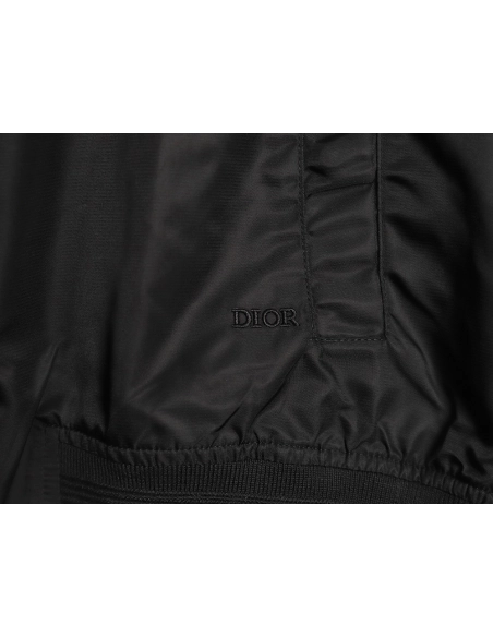 Dior square logo embroidered bomber jacket TSK1,Cheap Replica Reps Dior