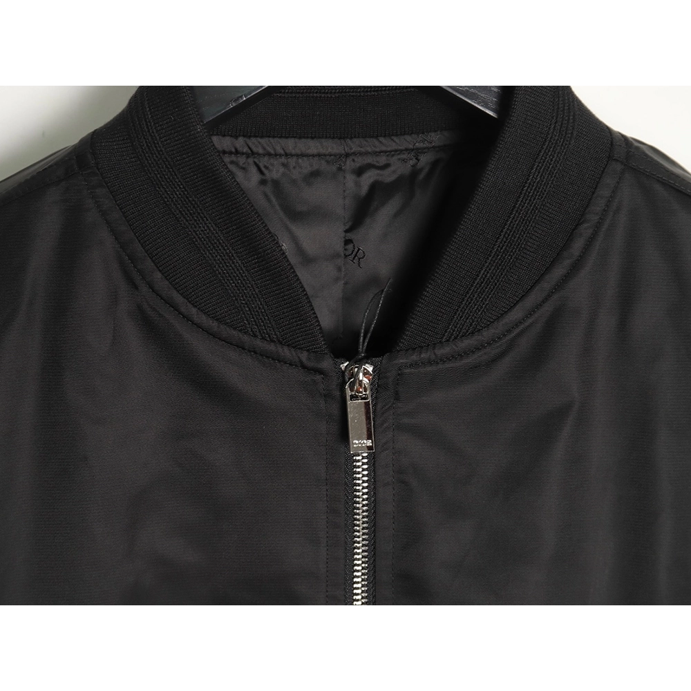 Dior square logo embroidered bomber jacket TSK1,Cheap Replica Reps Dior