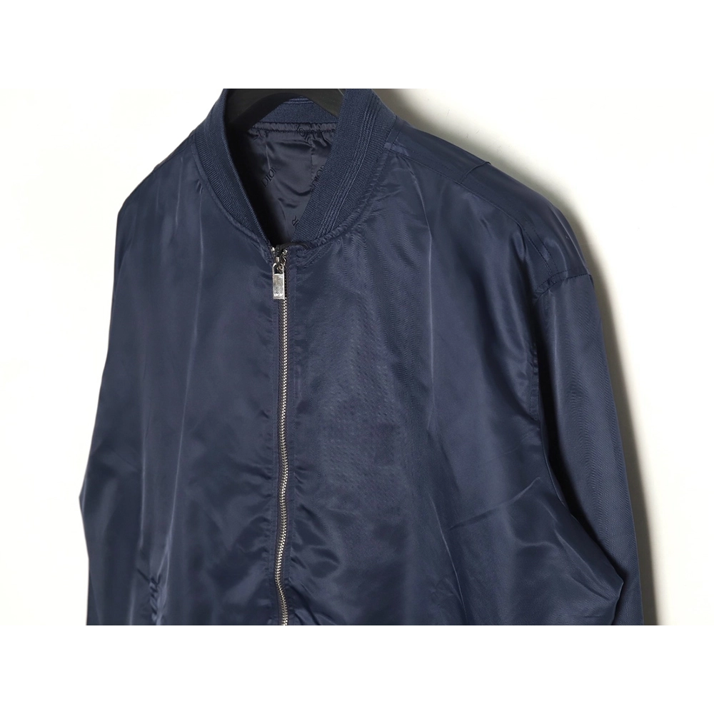Dior square logo embroidered bomber jacket,Cheap Replica Reps Dior