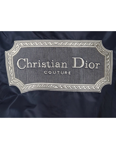 Dior square logo embroidered bomber jacket,Cheap Replica Reps Dior