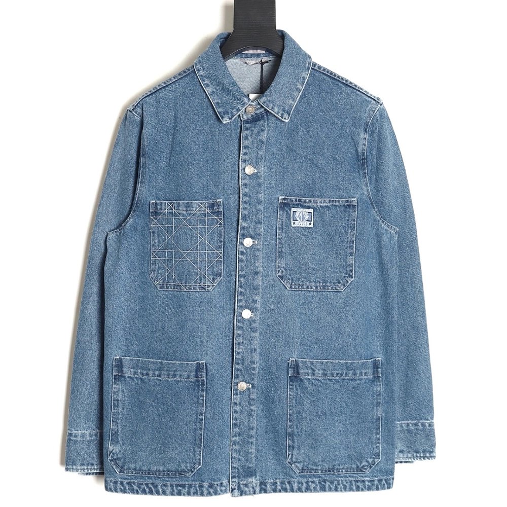 Dior Cangue Denim Worker Jacket SXL,Cheap Replica Reps Dior