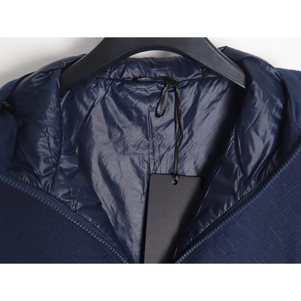 Fendi monogram pattern zipper hooded jacket,Cheap Replica Reps Fendi