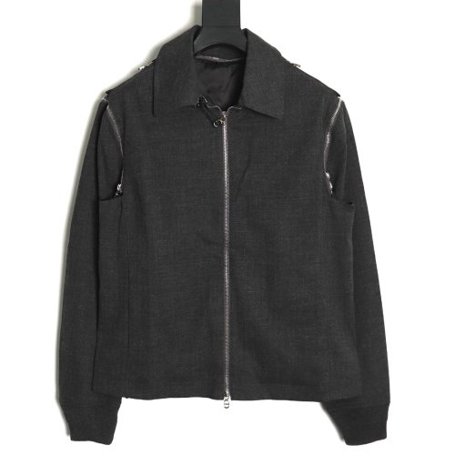 Dior patchwork zipup wool jacket,Cheap Replica Reps Dior