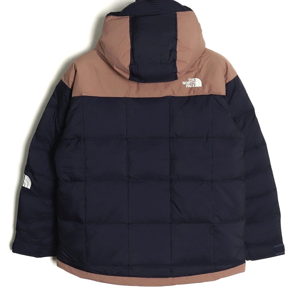 The North Face colorblock print zipup hooded down jacket TSK1,Cheap Replica Reps The North Face