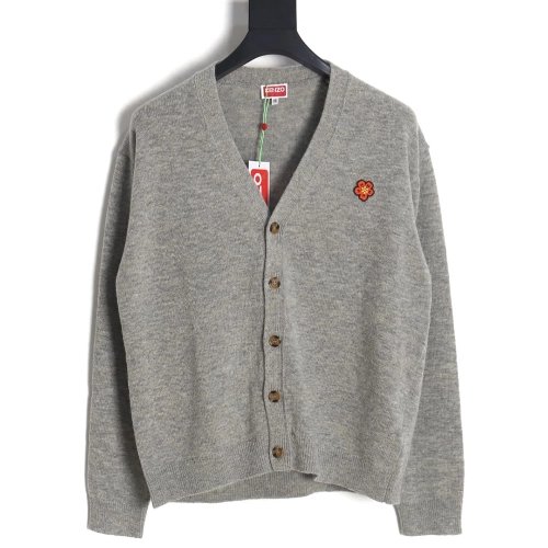 Kenzo BOKE flower sweater knitted cardigan,Cheap Replica Reps Kenzo